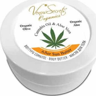 Venus Secrets Cannabis Oil & Aloe Vera After Sun Κρέμα με Shea Butter & Aloe Vera 75ml