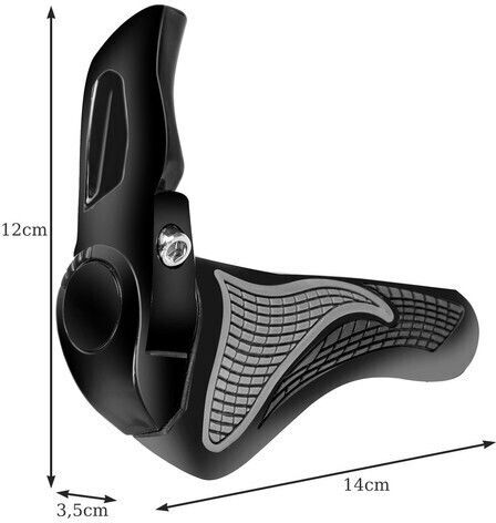 Trizand 00018315 Anatomie Fahrradlenkergriffe σε Schwarz Χρώμα