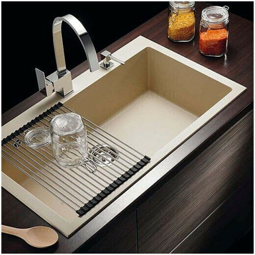 Pyramis Istros 1B 070045611 Drop-In Chiuvetă din Granit Sintetic L76xW50cm Carbon