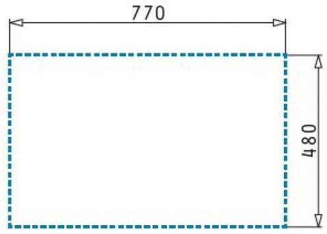 Pyramis Alazia 1B 1D Ένθετος Νεροχύτης από Συνθετικό Γρανίτη Μ79xΠ50cm Carbon