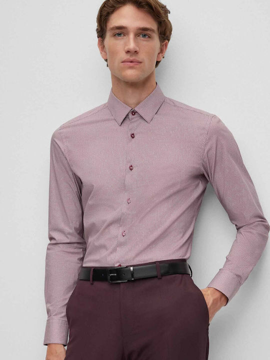 Hank Long-sleeved Cotton Shirt Red