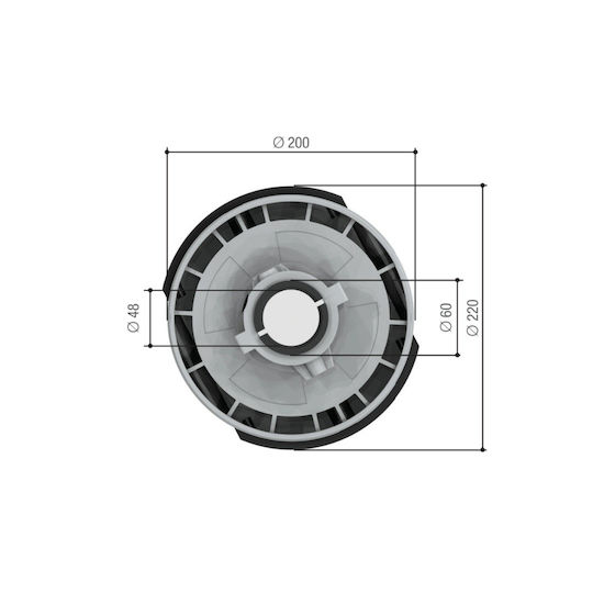 CAME Motor pentru ușă de garaj culisantă CAME H4 până la 120kg