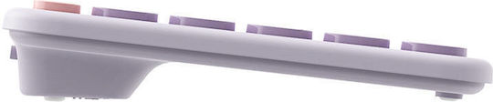 Baseus K01A Tri-Mode Fără fir Bluetooth Doar tastatura Engleză US Violet
