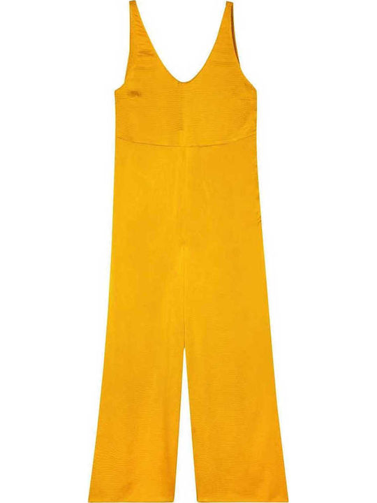 Women's Sleeveless One-piece Suit Orange