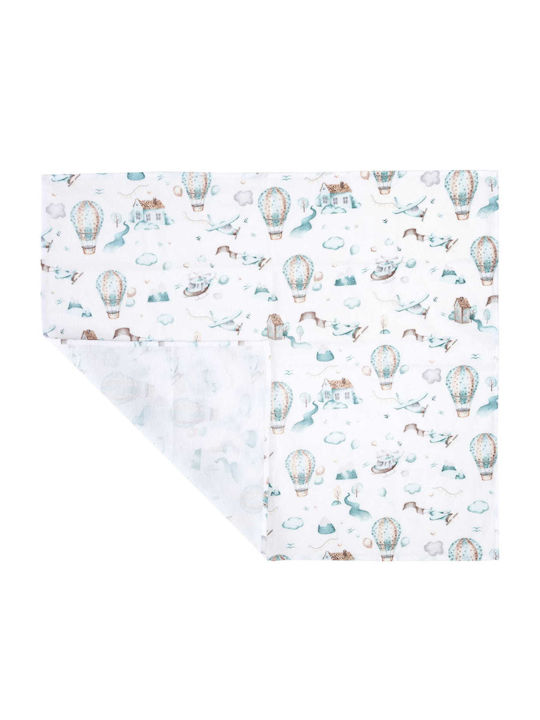 Jukki Fannel Swaddle Blanket White 70x80cm