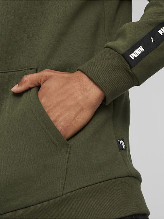 Essentials Tape Sweatshirt with Hood Green