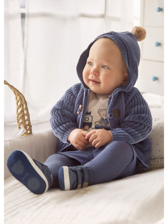 Mayoral Boys Knitted Cardigan with Zipper Blue