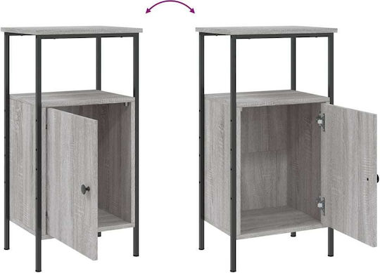 Nachttisch Metall Grey Sonoma 41x31x80cm