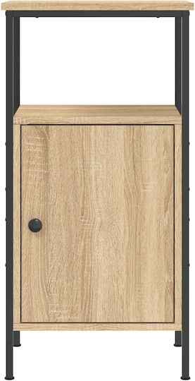 Nachttisch Metall Sonoma Oak 41x31x80cm