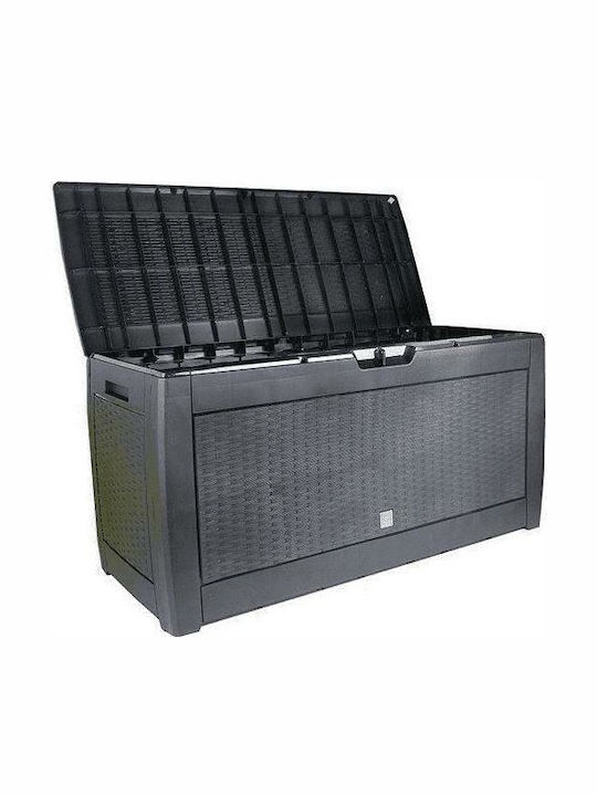 Outdoor Storage Box Rato Anthracite 310lt Gray L119xW48xH60cm