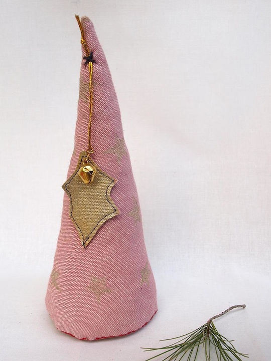 Weihnachtsdekoration Baum Kegel Rosa 2Stück