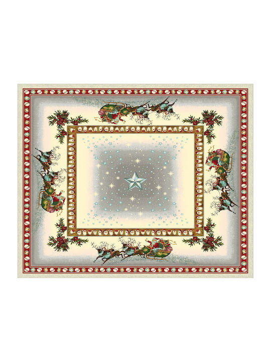 Vassiliadis Bros Estrellas Tablecloth with Santa Claus 4 Pieces Vassiliadis Bros Estrellas Tablecloth with Santa Claus 4 Pieces