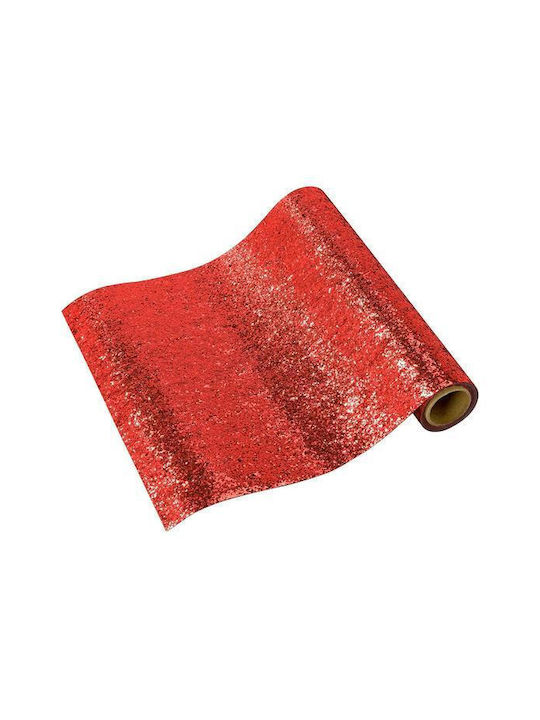 Talking Tables Christmas Tablecloth Runner Fabric Red