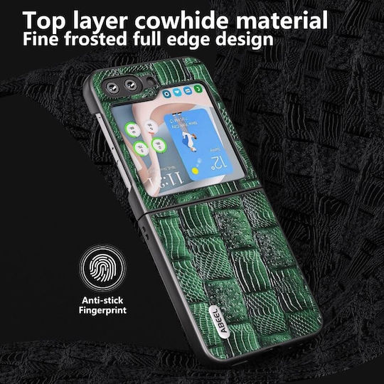 Genuine Umschlag Rückseite Kunststoff Grün (Galaxy Z Flip5)