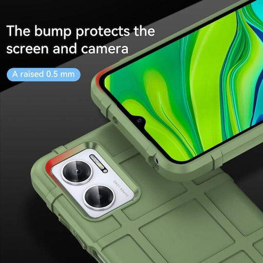 Shield Umschlag Rückseite Silikon Grün (Redmi 10 5G)