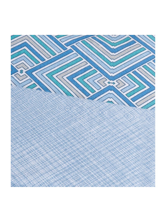 Cokitex Sheet Sets Queen with Elastic 175x235+30cm. Echo Blue 4pcs