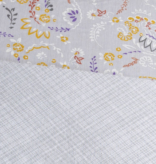 Cokitex Lilly Σετ Σεντόνια Υπέρδιπλα 235x265εκ. Grey (4τμχ)
