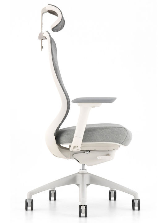 ErgoAction Action Chair VX Office Chair with Adjustable Arms White / Light Green