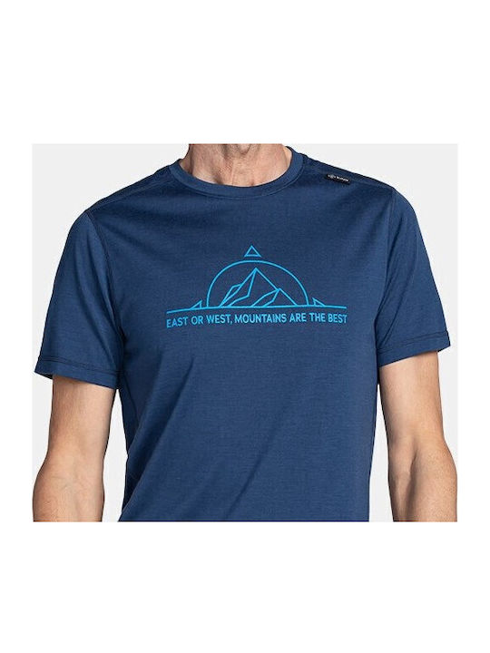 Bluza Tricou Cu Mânecă Scurtă Albastră