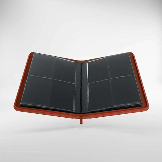 Gamegenic Zip-Up Album 8 Pocket Binder 4-Pocket Standard Size Κόκκινο
