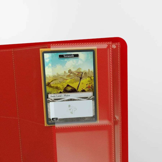 Gamegenic Casual Album 8-Fächer Bindemittel 4-Fächer Standard Größe Rot