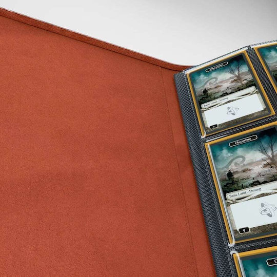 Gamegenic Zip-Up Album 8 Pocket Binder 4-Pocket Standard Size Κόκκινο