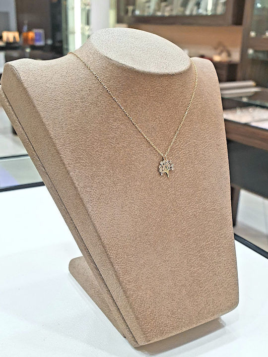Papadopoulos Gold Necklace Tree from Gold 14K