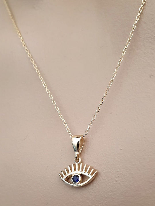 Papadopoulos Gold Charm Auge aus Gold 9 K