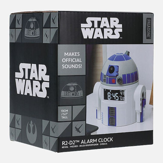 Paladone Star Wars Tischuhr Digital mit Wecker Weiß PP11315SW