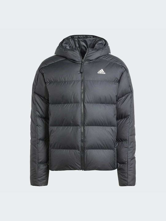 Adidas Essentials Midweight Down Geacă pentru bărbați de iarnă Puffer Negru