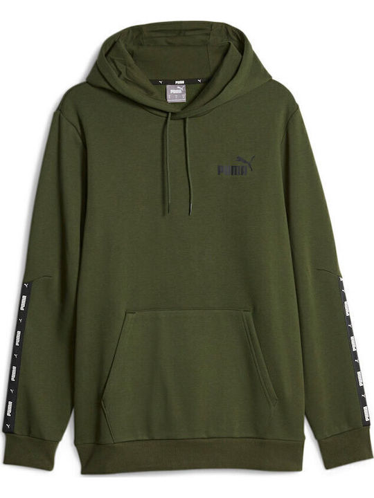 Essentials Tape Sweatshirt with Hood Green