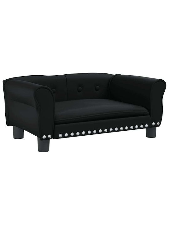 vidaXL Sofa Dog Bed Black 70x45cm.