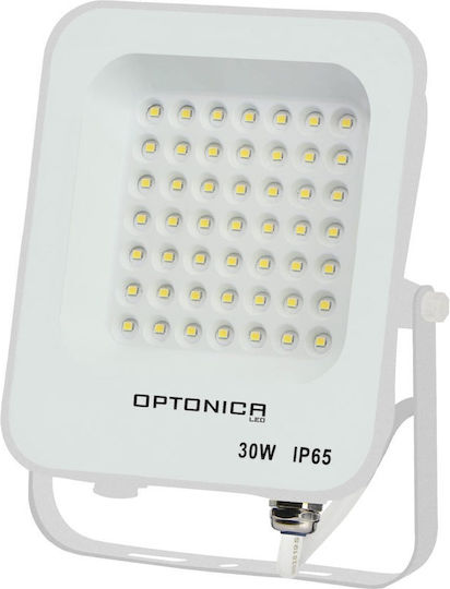 Optonica Rezistent la apă Proiector LED 30W Alb Cald IP65
