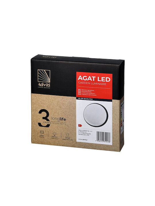 Redled Стенно Външно Плафонно Осветление LED IP54 15W с Естествено бяло Светлина