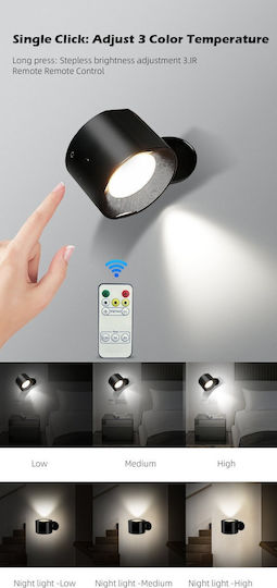 Oasis Rechargeable LED Emergency Light Projector with Battery Powered and Remote Control 1pcs