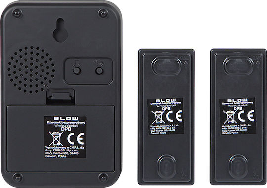 Blow Wireless Door Bell Black