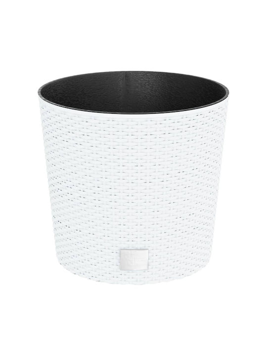 vidaXL Flower Pot in White Color 364685