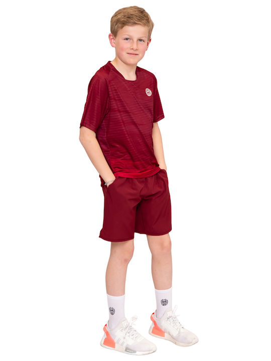 Kinder-Shorts/Bermudas Stoff Burgundisch