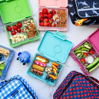 Yumbox Kids Lunch Plastic Box Light Blue