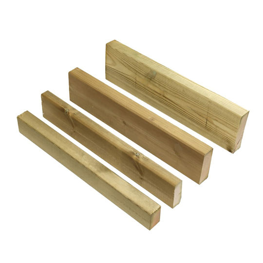 Polkky Κολώνα για Περίφραξη Κήπου από Ξύλο 420x14.5x4.5εκ.