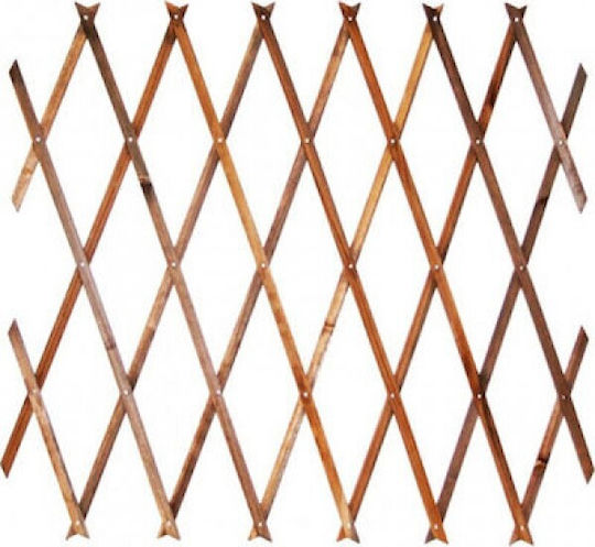 Πτυσσόμενο Καφασωτό Κήπου από Πλαστικό 180x60cm Καφέ Ε-1306 Πτυσσόμενο Καφασωτό Κήπου από Πλαστικό 180x60cm Καφέ Ε-1306