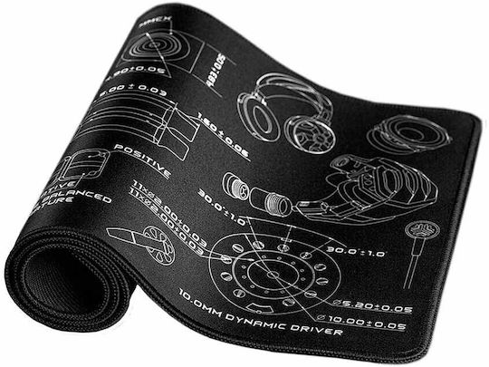 Fiio F2051H Mouse Pad XXL (800mm) Μαύρο