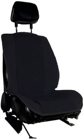 Auto Gs Car Seat Back Set 2pcs Alcantara Super Fresh Black