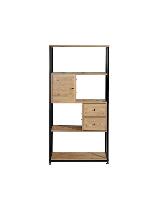 Βιβλιοθήκη Edge Grey Oak 78x30x158εκ.