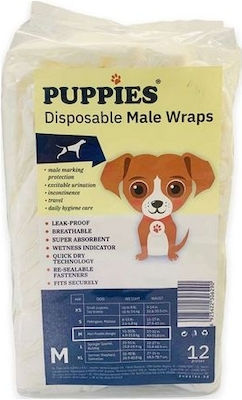 Puppies Pampers pentru câini Masculin 6.8-15.8kg Mediu 12buc S0115081000040