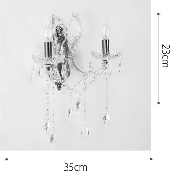 Inlight Clasic Lumină de Perete cu Soclu E14 Auriu 35x35cm