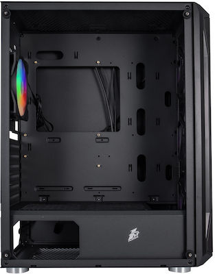 1STPLAYER Firebase X5 RGB Jocuri Middle Tower Cutie de calculator Negru