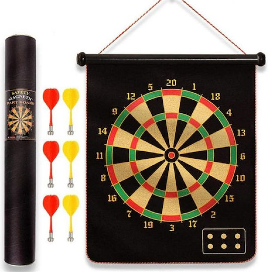 Zita Toys Set mit Ziel & Darts Magnetisches Sicherheitsziel 2 Seiten mit 6 Darts