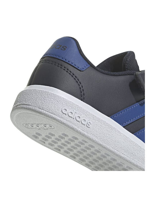 Grand Court 2.0 EL K Kids Sneakers with Hoop and Loop Closure Black
