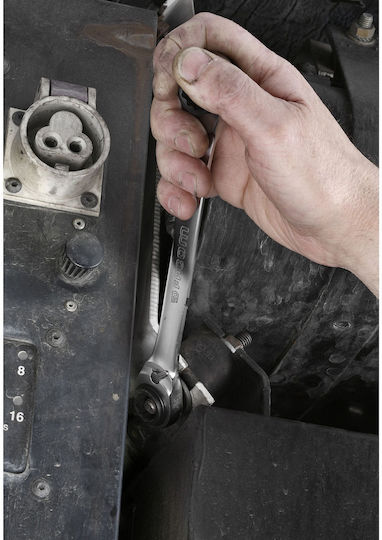 Facom Single Polygon Wrench Straight with Ratchet Mechanism